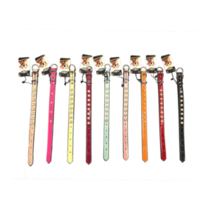 203778-DOGLİFE TAŞLI (SUNİ DERİ) BOYUN TASMASI NEON MİX COLOR 2X40CM